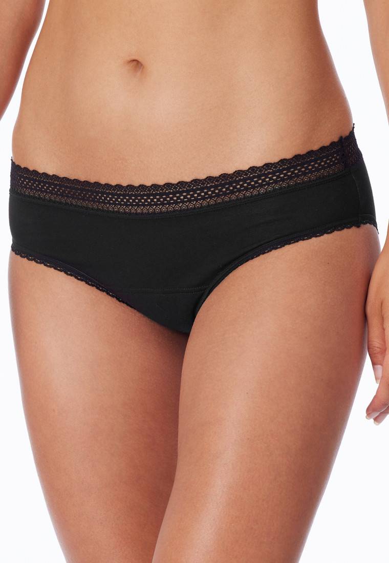 Schiesser Periodenslips 2er-Pack Spitze schwarz - Secret Care Bis zu 55% Rabatt