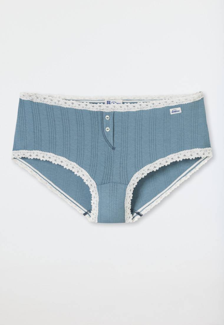Schiesser Micro Pants blaugrau - Revival Agathe 50% Rabatt mit kostenlosem Versand