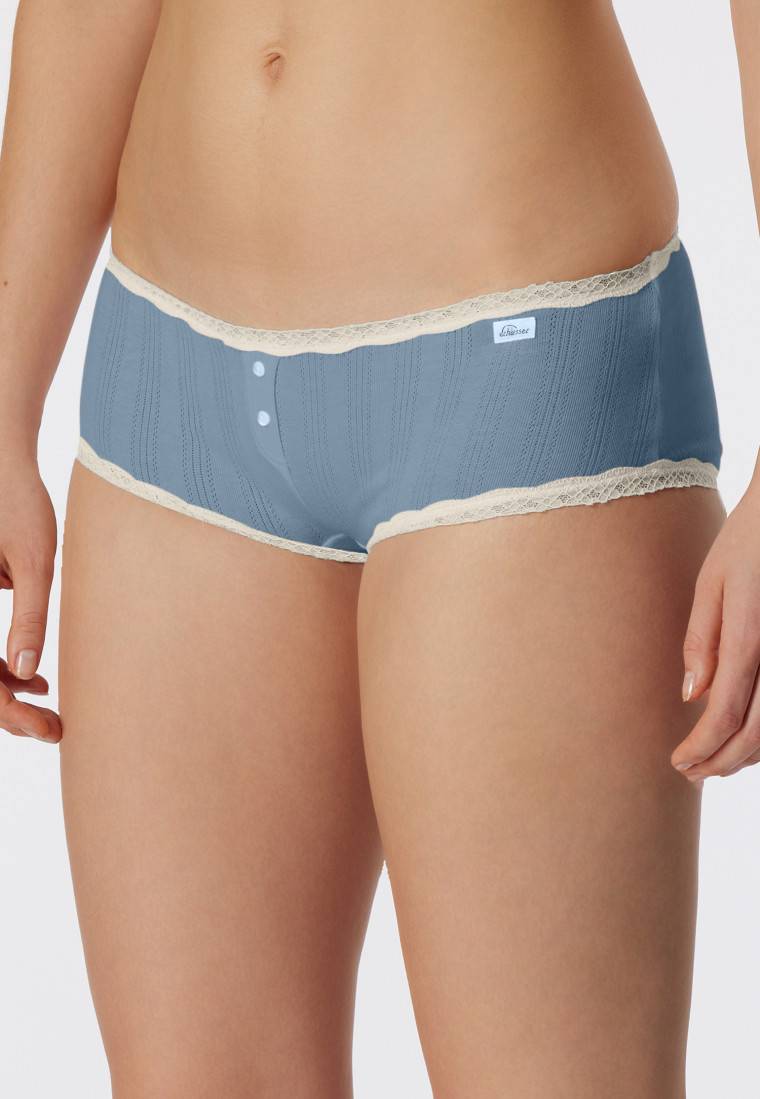 Schiesser Micro Pants blaugrau - Revival Agathe 50% Rabatt mit kostenlosem Versand
