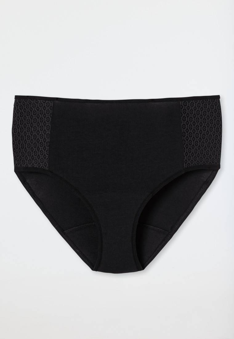 Schiesser Perioden-Panty Spitze schwarz - Secret Care Fabrikladen