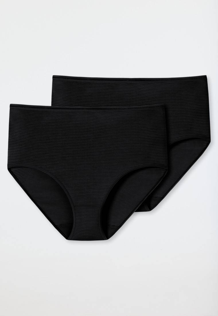 Schiesser Midi-Slips 2er-Pack schwarz - Modal Essentials Begrenzt auf 3 Tage