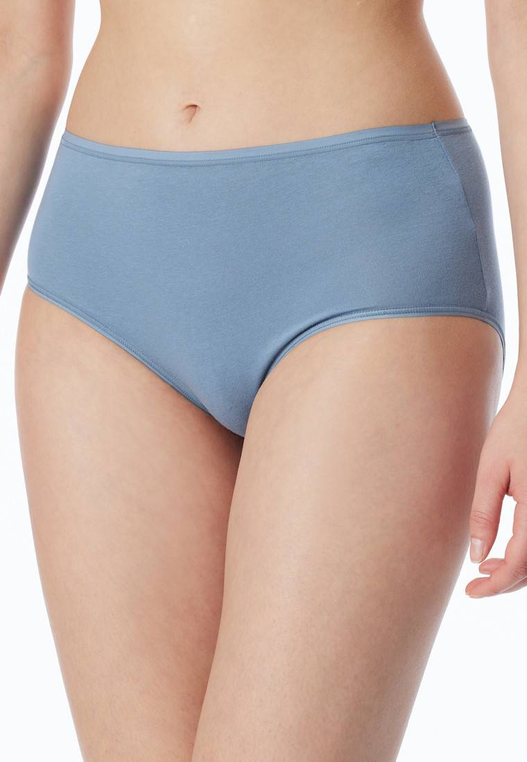 Schiesser Midislip 2er-Pack Organic Cotton schwarz/graublau - 95/5 Speichern exportieren