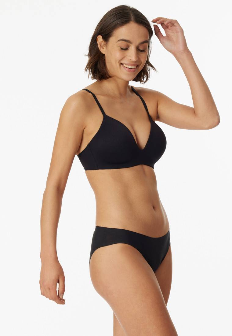 Schiesser BH ohne Bügel gepadded schwarz - Invisible Soft Verkauf