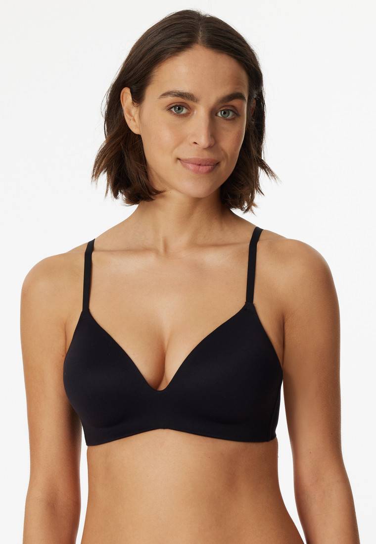 Schiesser BH ohne Bügel gepadded schwarz - Invisible Soft Verkauf
