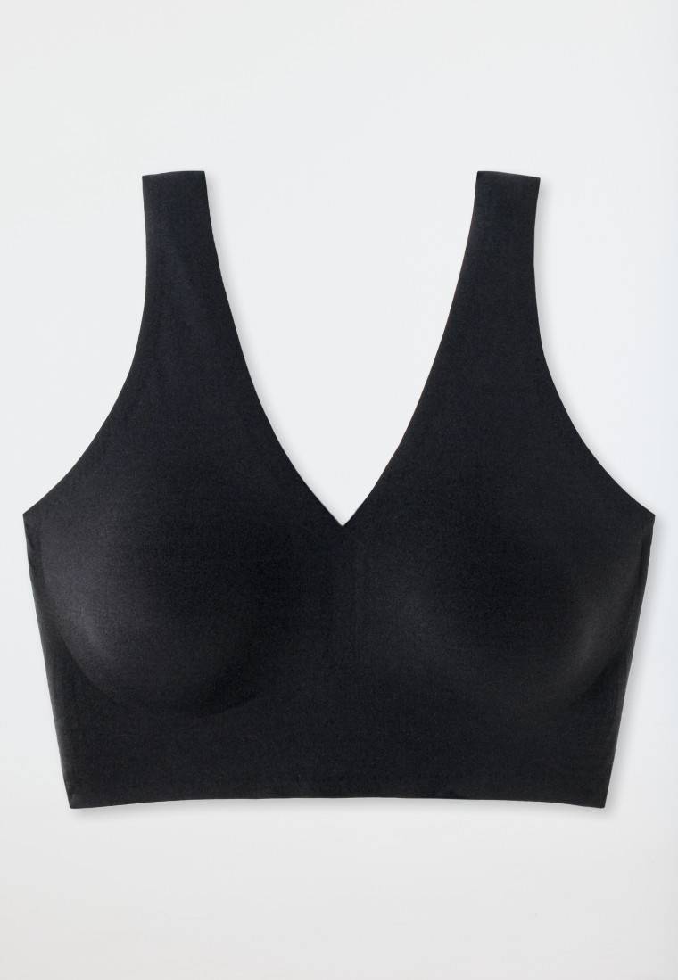 Schiesser Bustier Microfaser herausnehmbare Pads schwarz - Invisible Soft Angebote