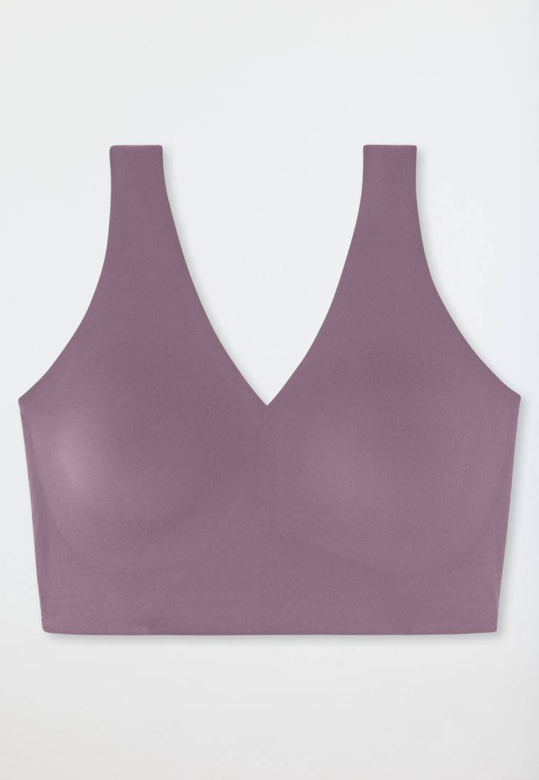 Schiesser Bustier Mikrofaser herausnehmbare Pads malve - Invisible Soft Schlussverkauf