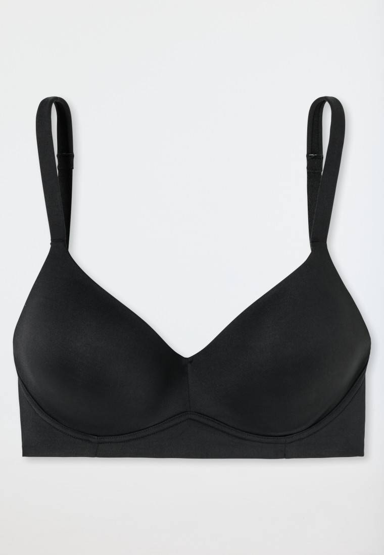 Schiesser Soft-BH mit Schale und gleitenden Cups schwarz - Unique Micro Meist gekauft
