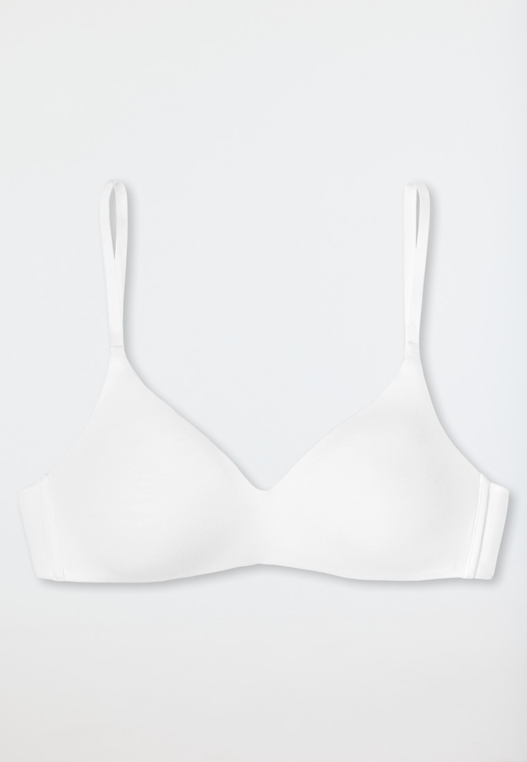 Schiesser Soft BH Organic Cotton gepaddet ohne Bügel weiß - 95/5 Kostenloser Versand