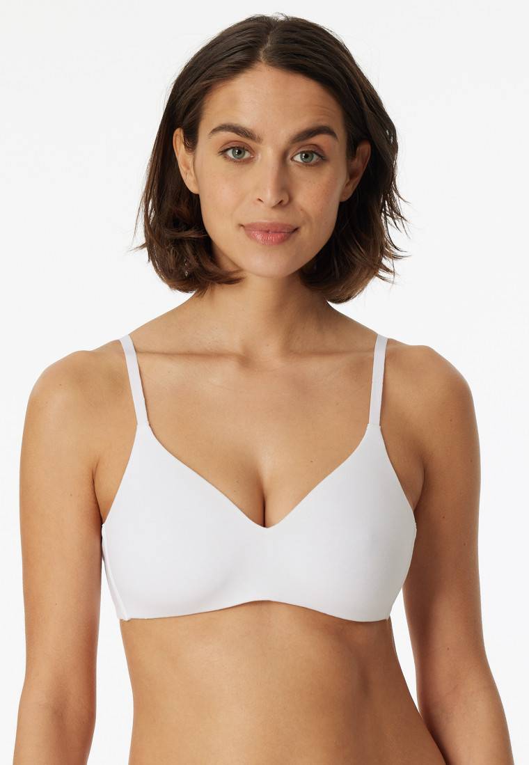 Schiesser Soft BH Organic Cotton gepaddet ohne Bügel weiß - 95/5 Kostenloser Versand