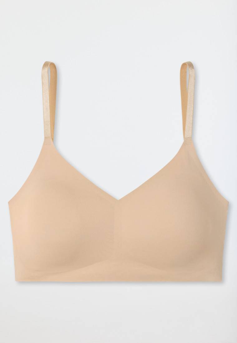 Schiesser Bustier Microfaser herausnehmbare Pads sand - Invisible Soft Begrenztes Angebot