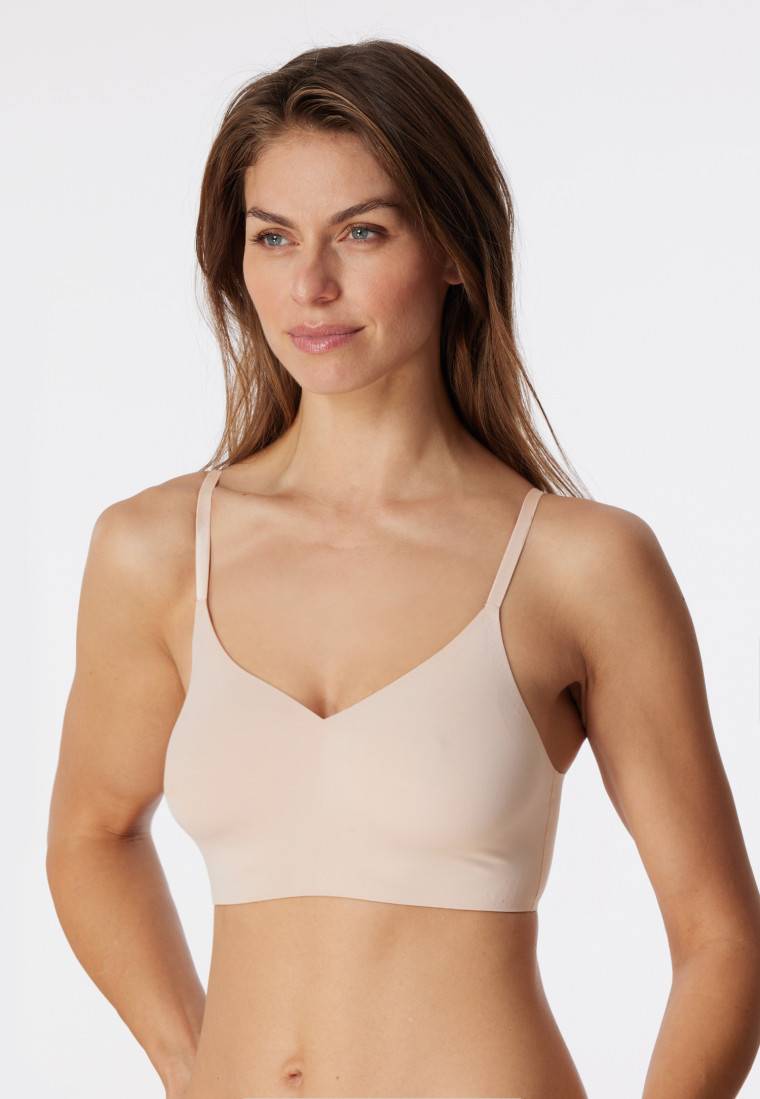 Schiesser Bustier Microfaser herausnehmbare Pads sand - Invisible Soft Begrenztes Angebot