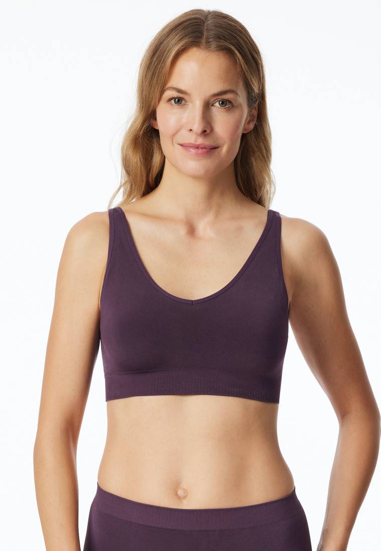 Schiesser Soft-BH herausnehmbare Pads pflaume - Classic Seamless Exklusivangebot