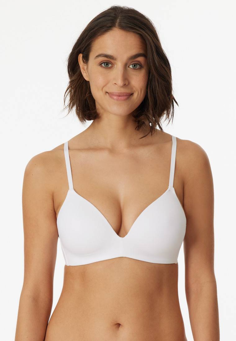 Schiesser BH ohne Bügel gepadded weiß - Invisible Soft Preisnachlass