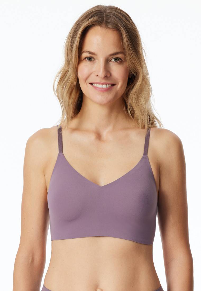 Schiesser Bustier Mikrofaser herausnehmbare Pads malve - Invisible Soft Cyber Monday
