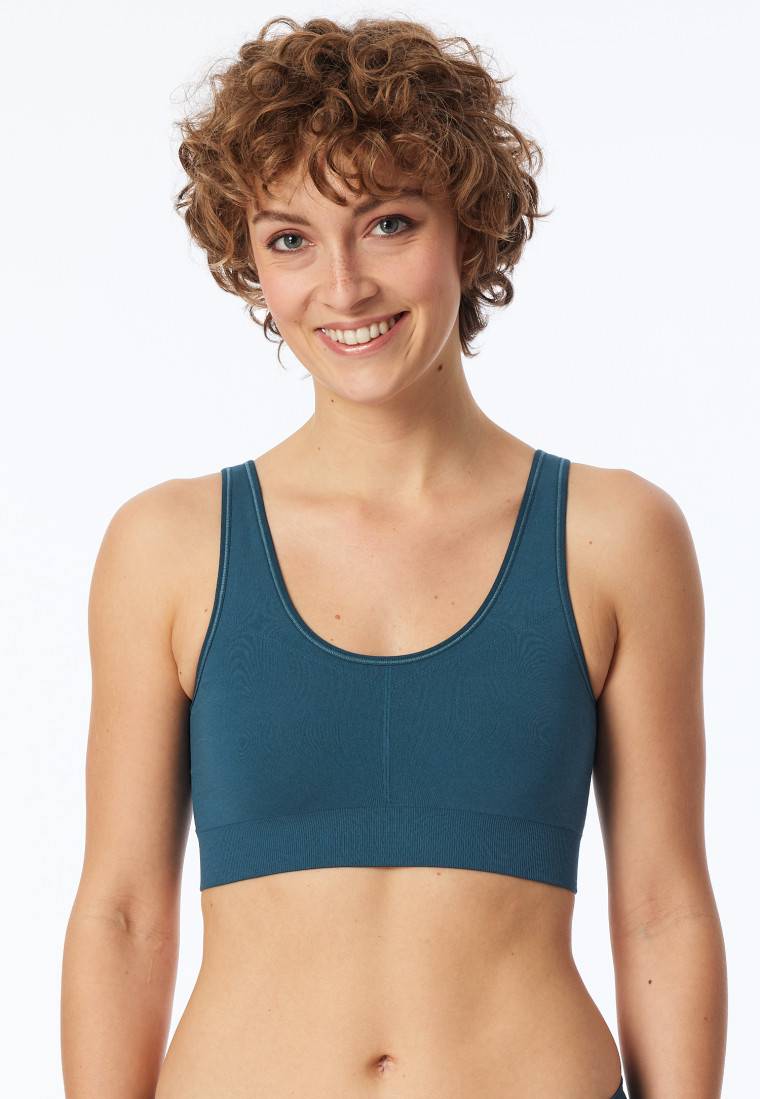 Schiesser Bustier wendbar petrol - Casual Seamless Vatertagsangebot