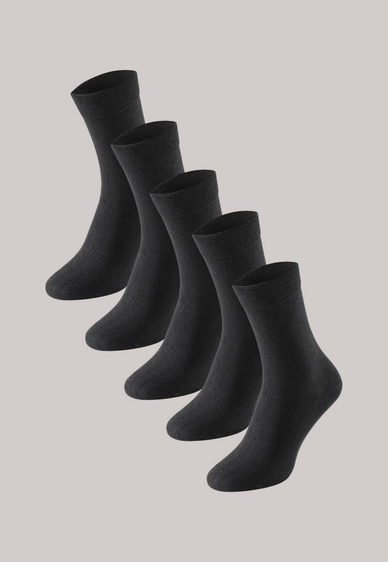 Schiesser Damensocken 5er-Pack stay fresh schwarz - Bluebird Räumungsverkauf