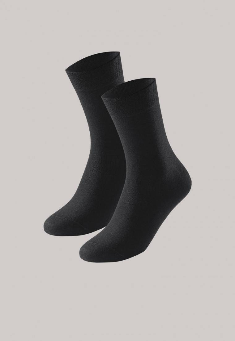 Schiesser Damensocken 2er-Pack schwarz - Long Life Cool Riesige Ersparnisse