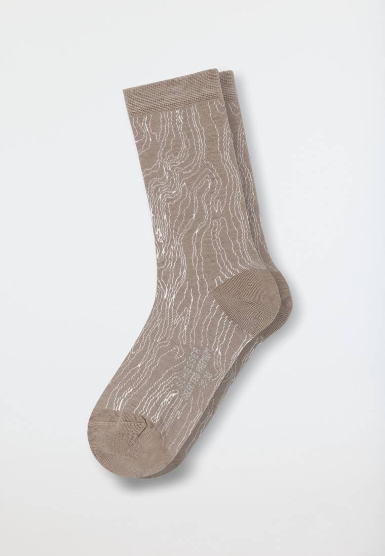 Schiesser Damensocken gemustert sahara - selected! premium Tiefpreis