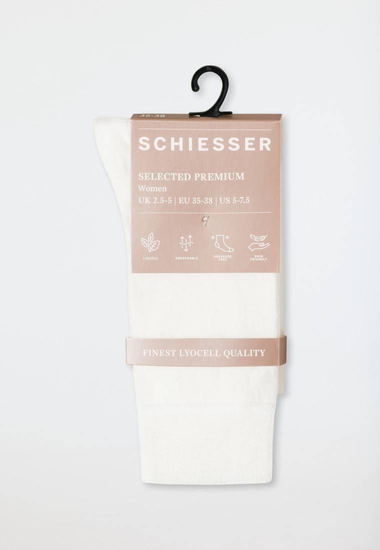 Schiesser Damensocken Lyocell offwhite - selected! premium Zeitbegrenzte Promotion