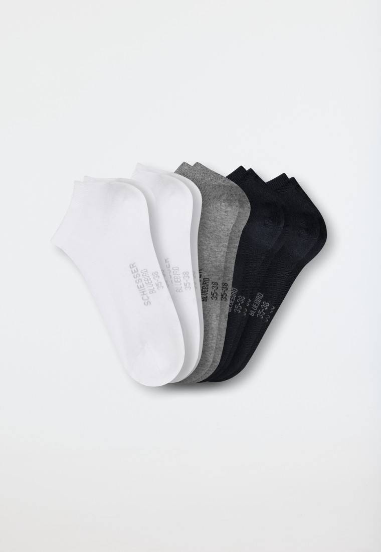 Schiesser Damensneaker Fünferpack Stay Fresh mehrfarbig - Bluebird Bis zu 55% Rabatt