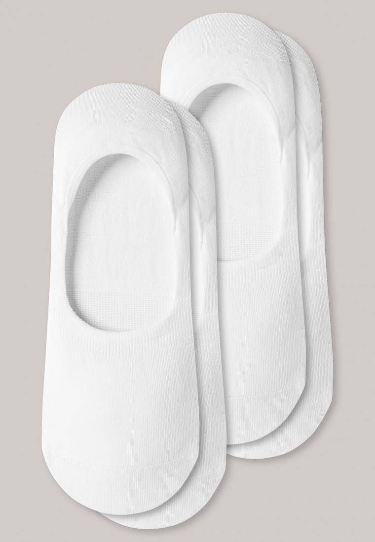 Schiesser Inshoe-Damensocken 2er-Pack weiß - Long Life Cool 50% Rabatt mit kostenlosem Versand