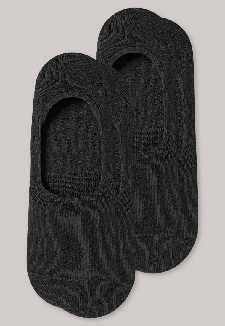 Schiesser Inshoe-Damensocken 2er-Pack schwarz - Long Life Cool Clearance-Verkauf