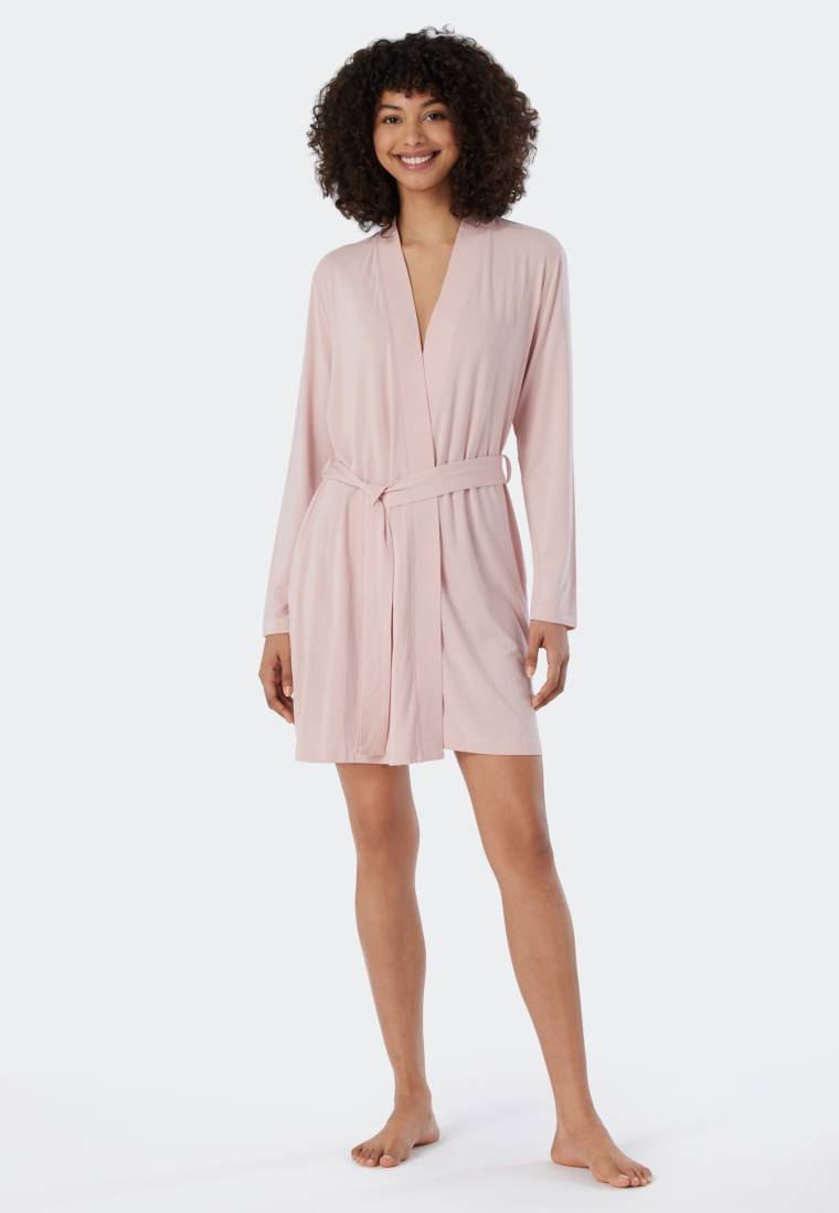 Schiesser Morgenmantel Modal rosé- Essentials Online
