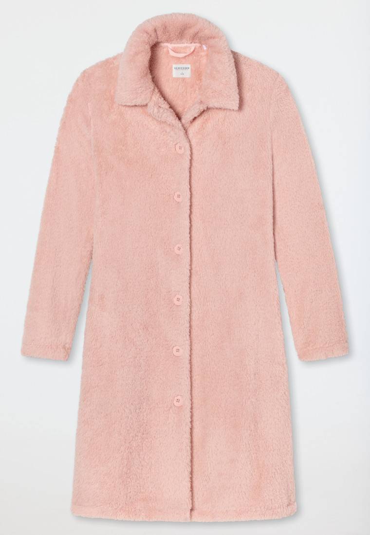 Schiesser Morgenmantel Teddy Fleece rosé - Essentials im Angebot