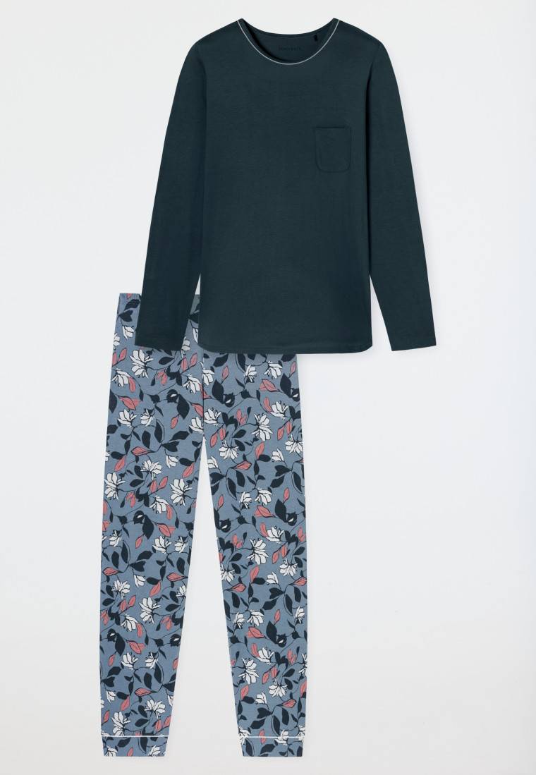 Schiesser Schlafanzug lang multicolor - Comfort Nightwear Fabrikpreis