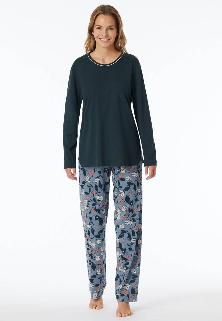 Schiesser Schlafanzug lang multicolor - Comfort Nightwear Fabrikpreis