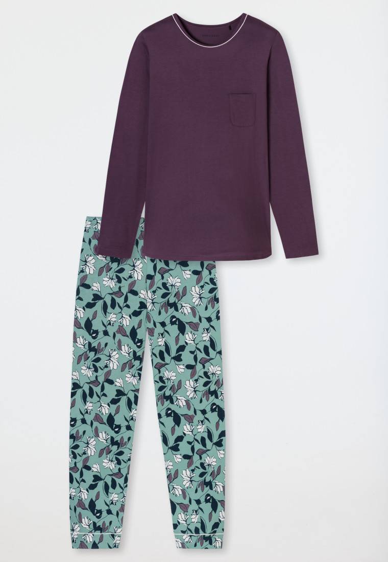 Schiesser Schlafanzug lang multicolor - Comfort Nightwear Saisonschlussverkauf