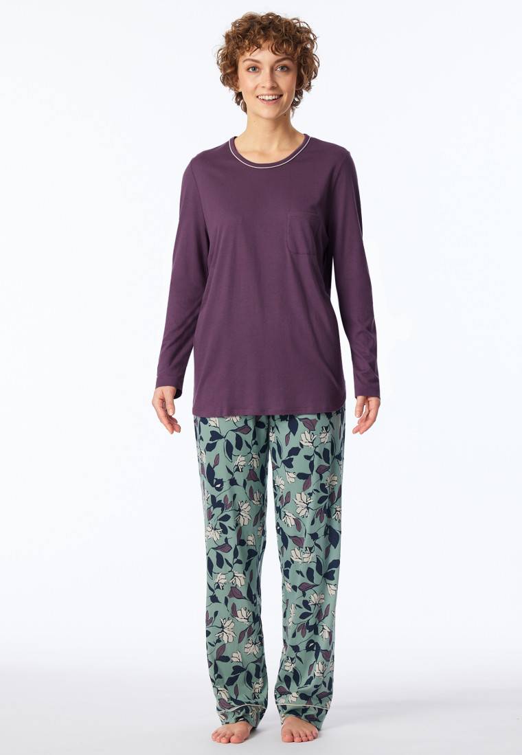 Schiesser Schlafanzug lang multicolor - Comfort Nightwear Saisonschlussverkauf