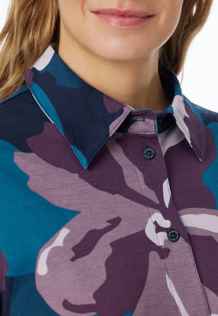 Schiesser Pyjama Interlock multicolor bedruckt - Modern Nightwear Zeitlich begrenztes Angebot