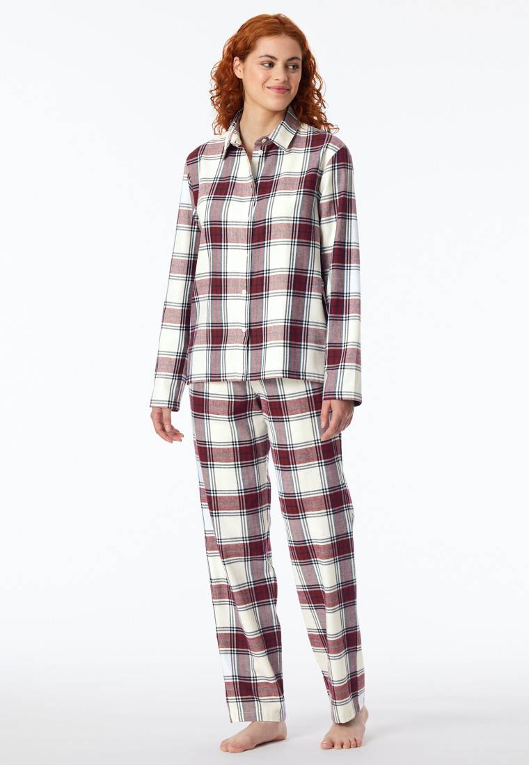 Schiesser Pyjama lang Webware multicolor kariert - X-Mas Family Saisonale Angebote