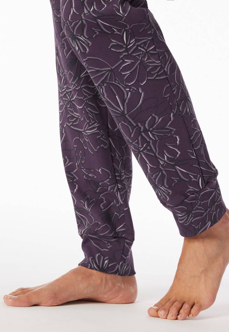 Schiesser Schlafanzug lang multicolor bedruckt - Comfort Interlock Räumungsverkauf