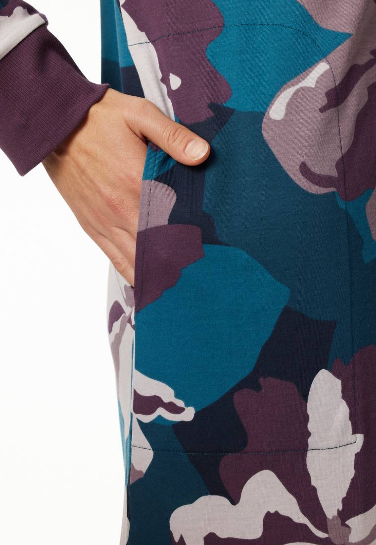 Schiesser Nachthemd langarm Interlock multicolor bedruckt - Modern Nightwear Bis zu 65% Rabatt