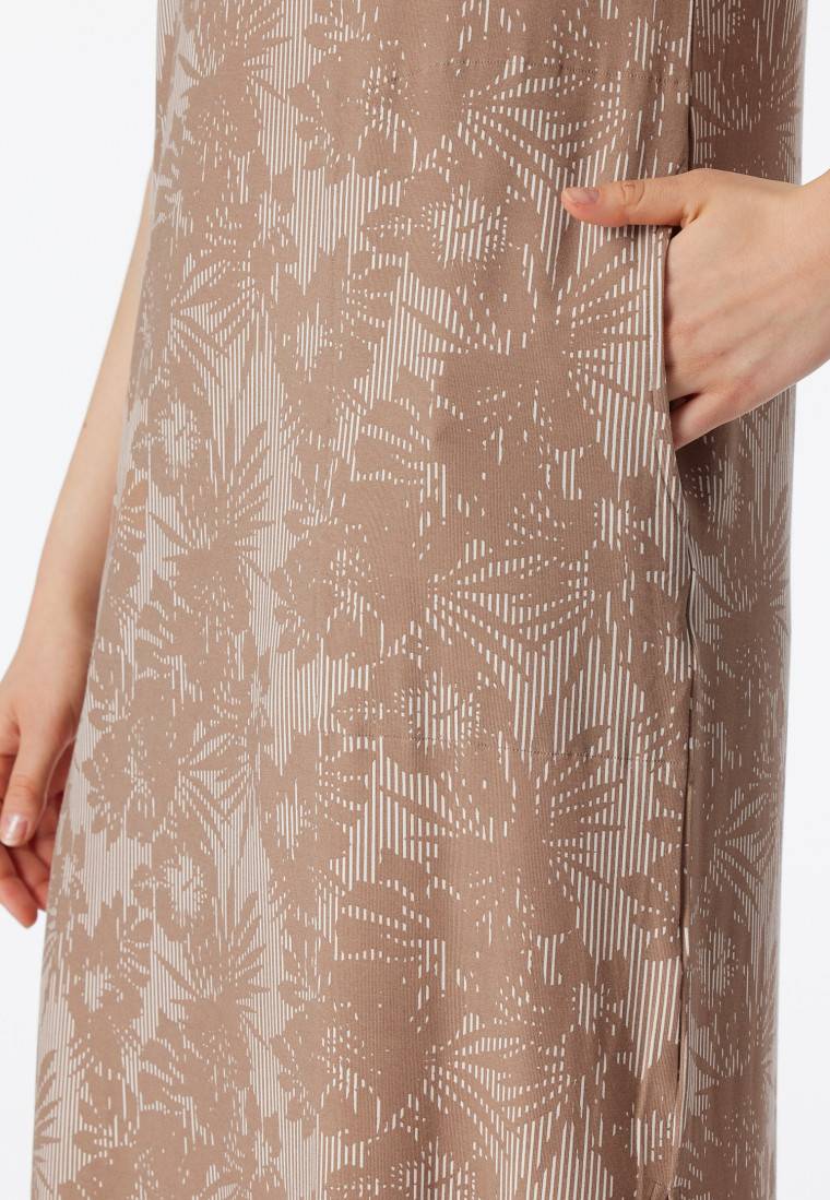 Schiesser Sleepshirt kurzarm V-Ausschnitt clay - selected! premium inspiration Super Rabatt