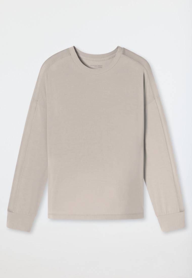 Schiesser Shirt langarm beige - Mix+Relax Online