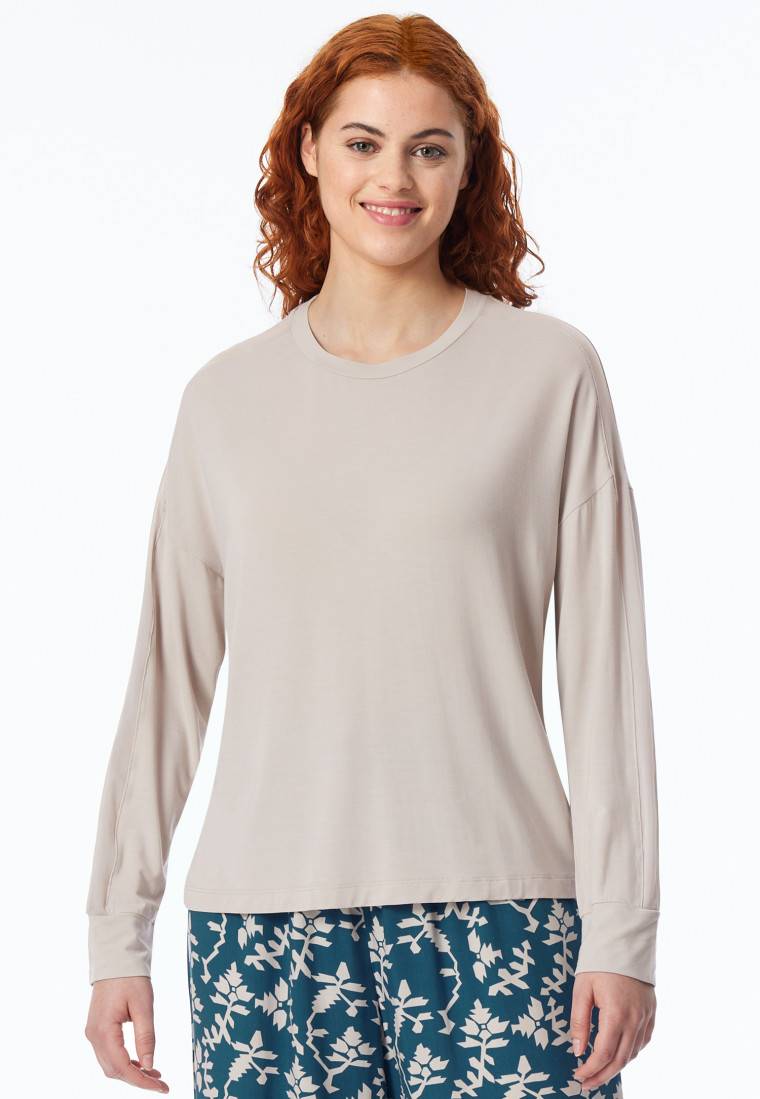 Schiesser Shirt langarm beige - Mix+Relax Online