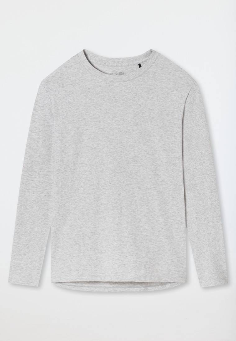 Schiesser Shirt langarm grau meliert - Mix+Relax Angebote