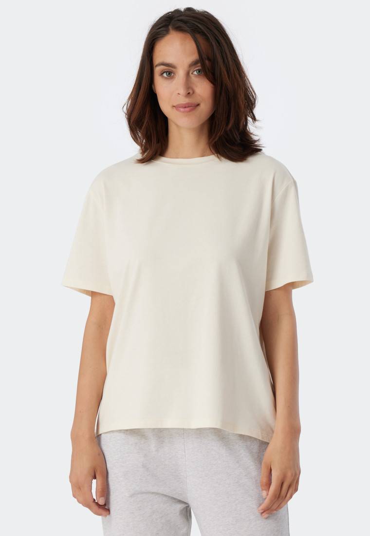 Schiesser Shirt kurzarm creme - Mix+Relax Schlussverkauf