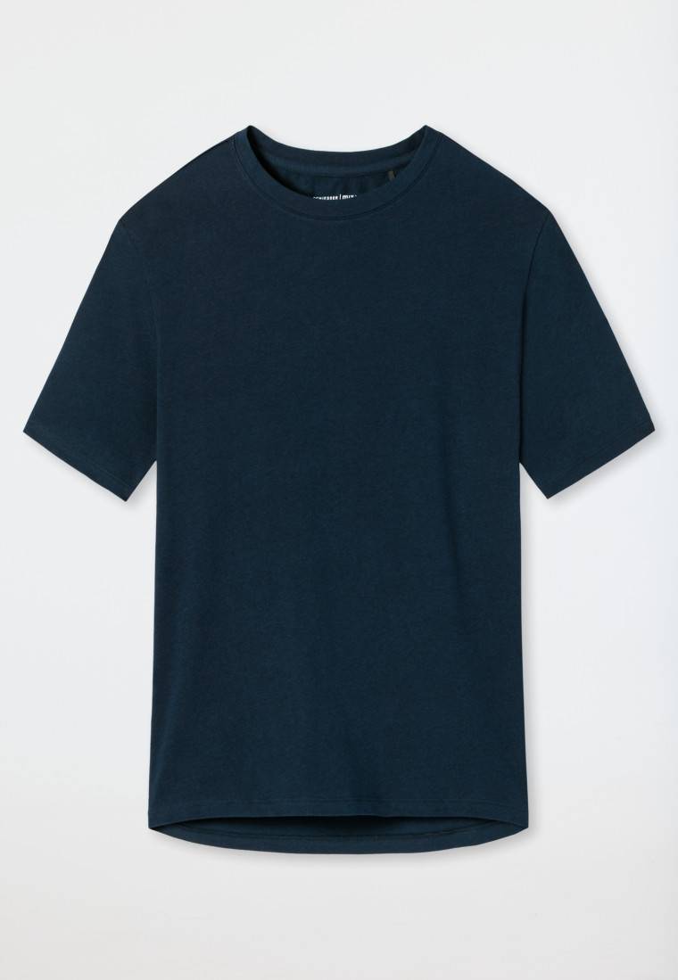 Schiesser Shirt kurzarm dunkelblau - Mix+Relax Günstiger Verkauf