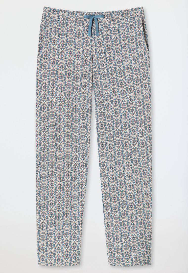 Schiesser Hose lang Blümchen multicolor gemustert - Mix+Relax Fabrikpreis