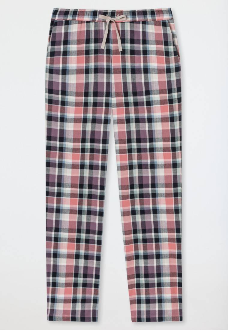 Schiesser Hose lang Flanell Organic Cotton Karos multicolor - Mix+Relax Sonderangebot