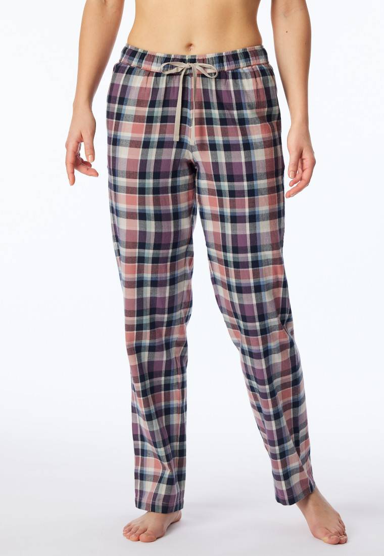 Schiesser Hose lang Flanell Organic Cotton Karos multicolor - Mix+Relax Sonderangebot