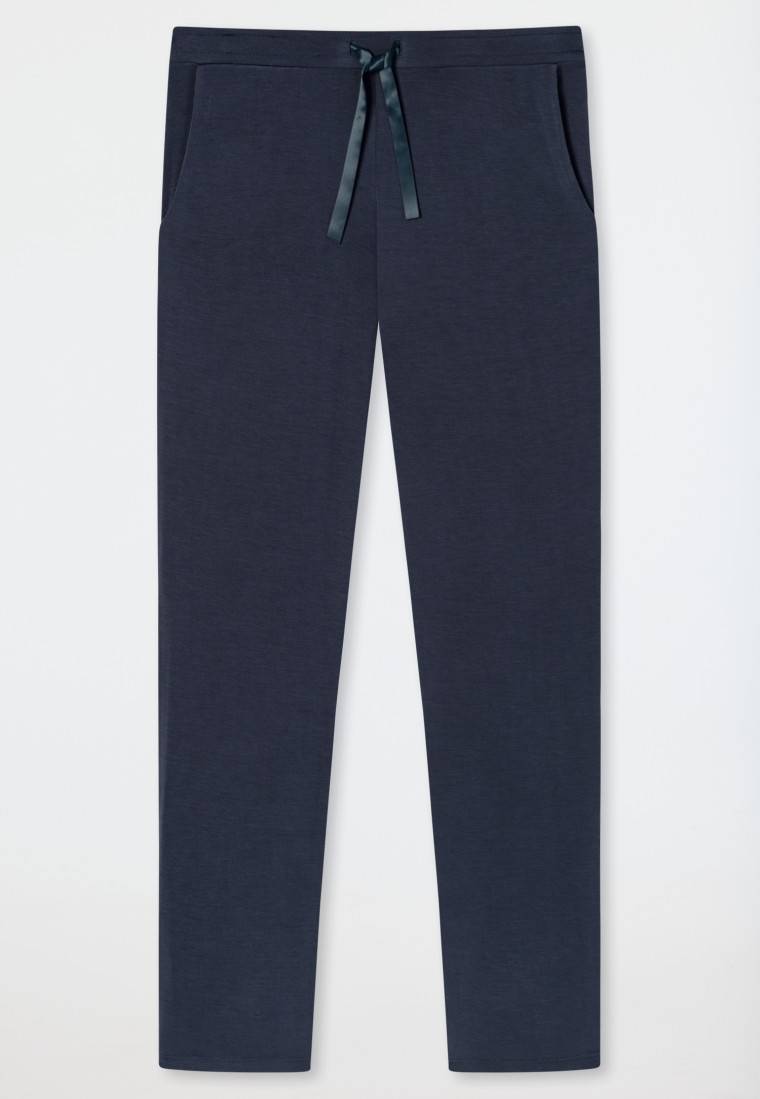 Schiesser Hose lang/extra-lang Modal blau - Mix+Relax Begrenztes Angebot