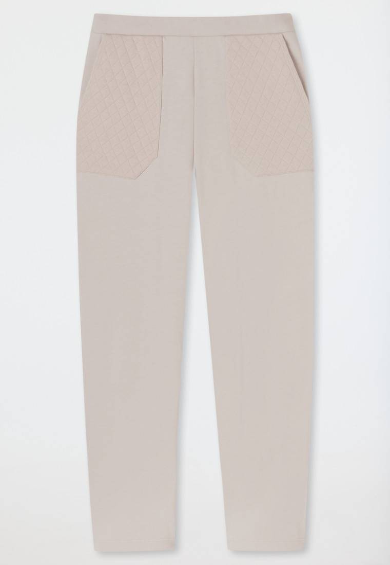 Schiesser Hose lang Jersey-Quiltstoff und Sweatware beige - Mix+Relax Exklusivangebot