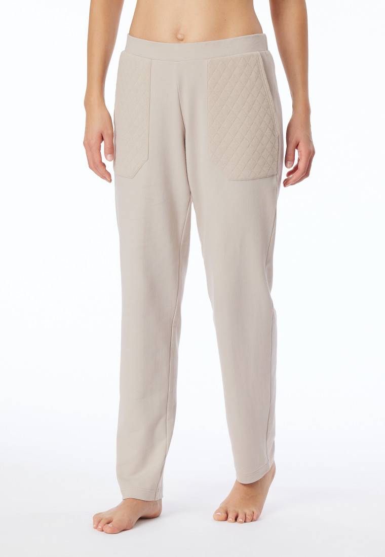Schiesser Hose lang Jersey-Quiltstoff und Sweatware beige - Mix+Relax Exklusivangebot
