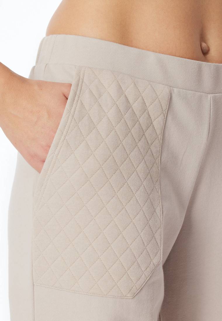 Schiesser Hose lang Jersey-Quiltstoff und Sweatware beige - Mix+Relax Exklusivangebot