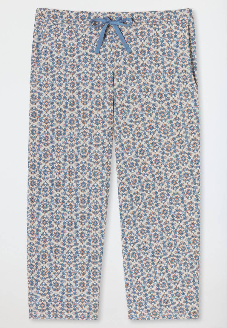 Schiesser Hose 3/4-lang multicolor gemustert - Mix+Relax Preisnachlass